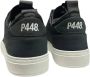 P448 Zwarte suède sneakers met ritssluiting tong Black Heren - Thumbnail 3