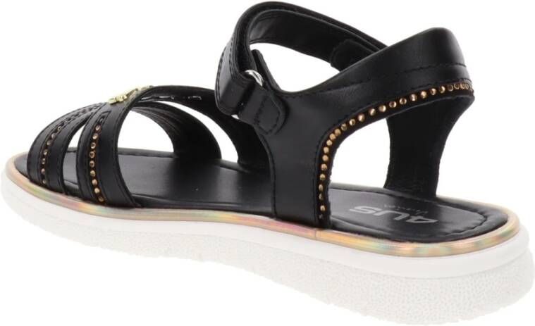 Paciotti Dames Sandalen van Kunstleer met Klittenbandsluiting Black Dames