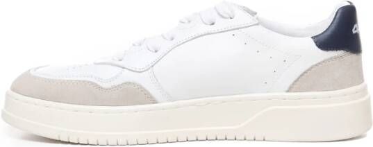 Paciotti Witte Leren Sneakers met Rubberen Zool Multicolor Heren