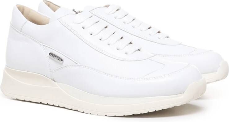 Paciotti Witte Nappa Sneakers met Stalen Logo White Dames