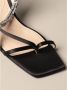 Paciotti Zwarte Satijnen Hakken Sandalen - Thumbnail 2