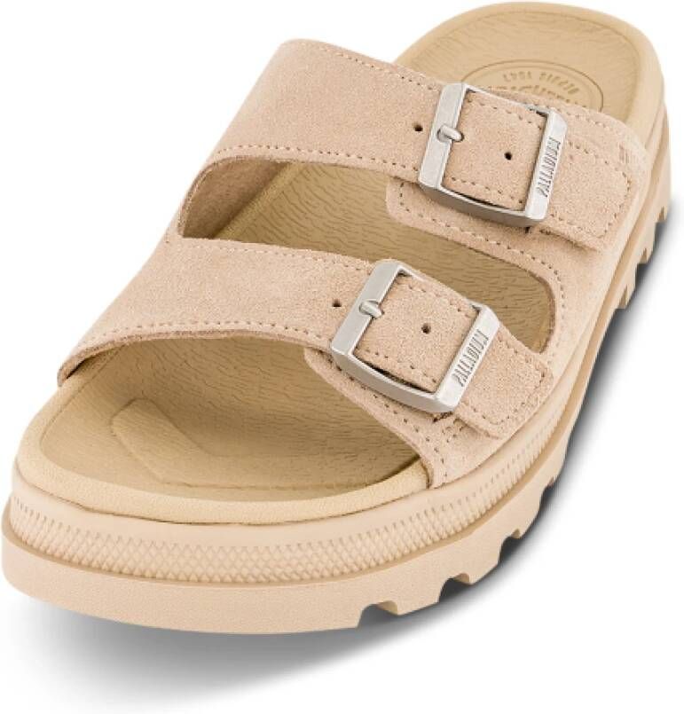 Palladium Beige Gesp Sandalen