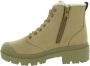 Palladium Nubuck Rits Dameslaarzen Brown Dames - Thumbnail 8