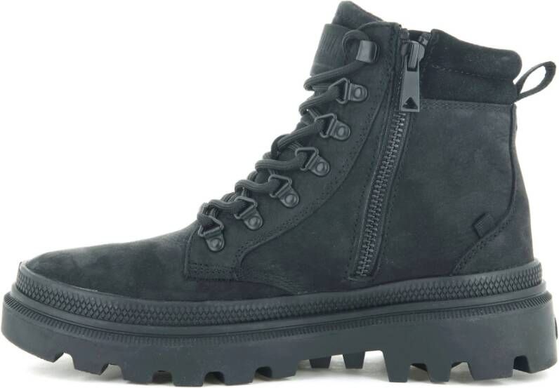 Palladium Nubuck Wandelschoenen Zwart Heren