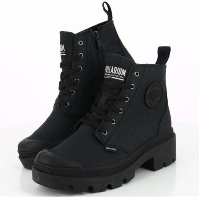 Palladium Pallabase Twill Boots Zwart Dames