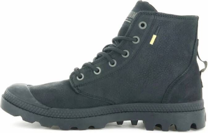 Palladium Pampa Hi Leren Laarzen Zwart Dames