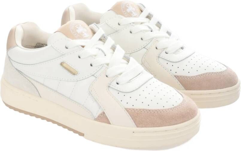 Palm Angels Beige Sneakers Regular Fit 100% Leer Multicolor Dames