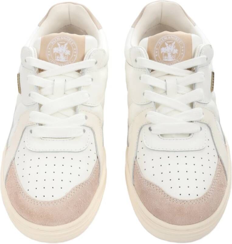 Palm Angels Beige Sneakers Regular Fit 100% Leer Multicolor Dames