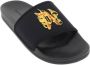 Palm Angels Badslippers met monogram-reliëf Zwart - Thumbnail 4