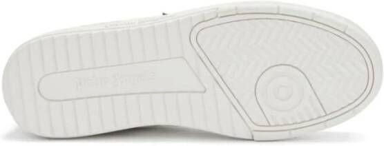 Palm Angels Contrasterende Panel Sneakers White Heren