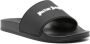 Palm Angels Slippers & Mules Dames Essential Logo Slider Zwart in zwart - Thumbnail 3