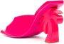 Palm Angels Fuchsia Roze Square-Toe Muiltjes Pink Dames - Thumbnail 2