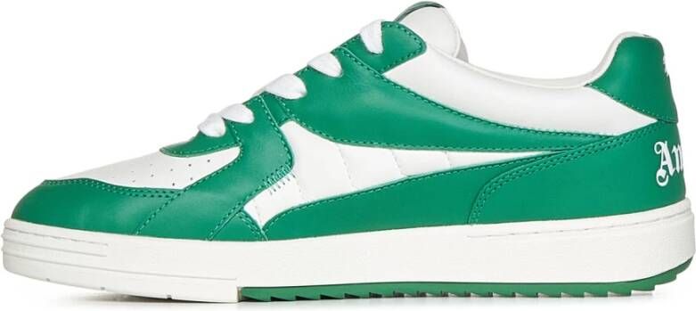 Palm Angels University leren sneakers Groen - Foto 5