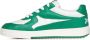 Palm Angels Witte Leren Sneakers met Smaragdgroene Accenten White - Thumbnail 5