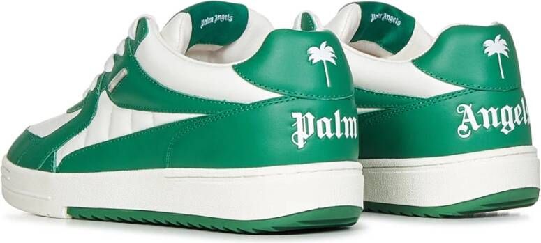 Palm Angels University leren sneakers Groen - Foto 7