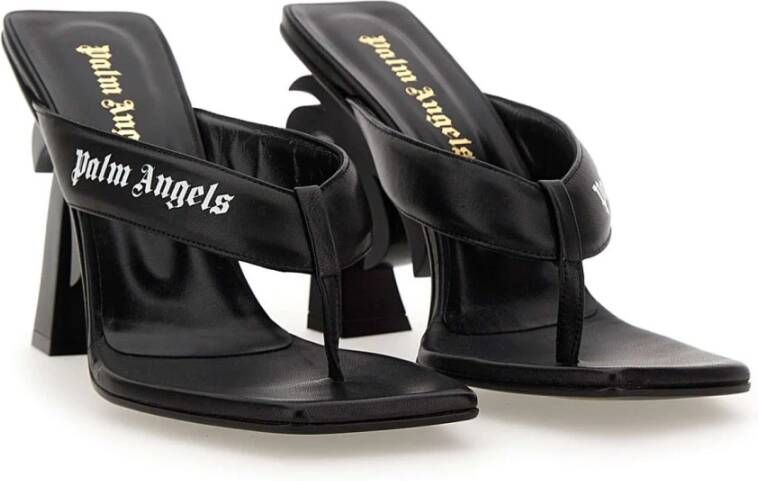 Palm Angels Heeled Mules Wit Dames