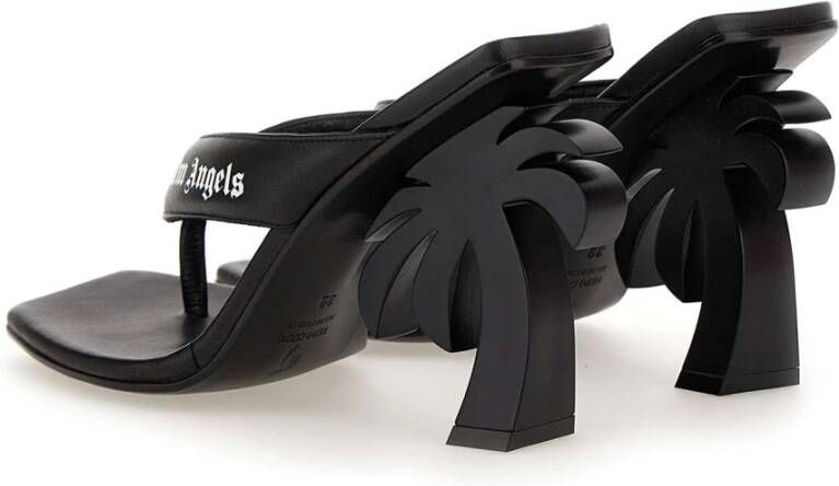 Palm Angels Heeled Mules Wit Dames