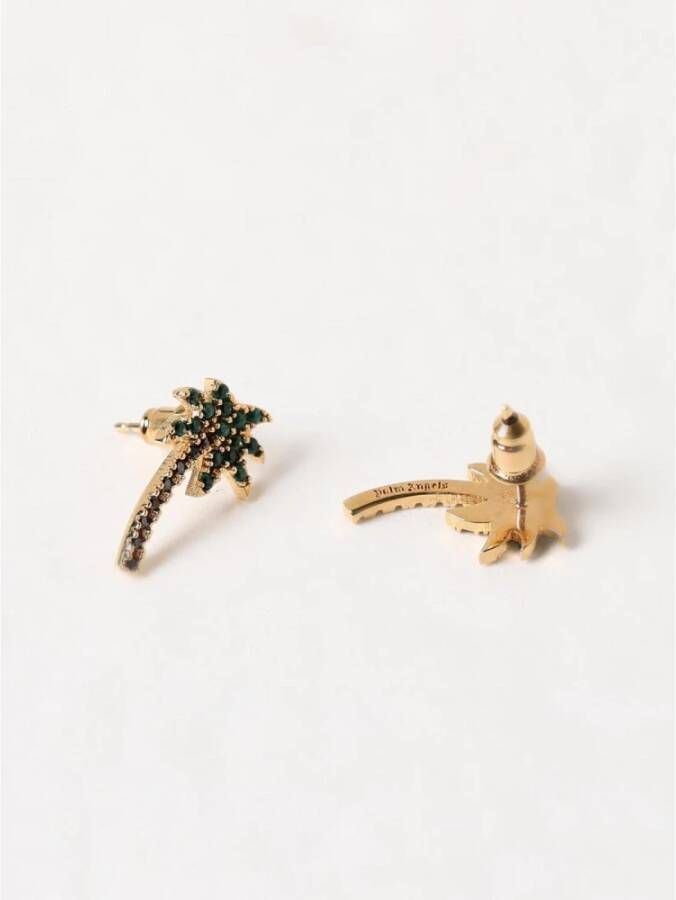 Palm Angels Kristallen Palmboom Oorbellen