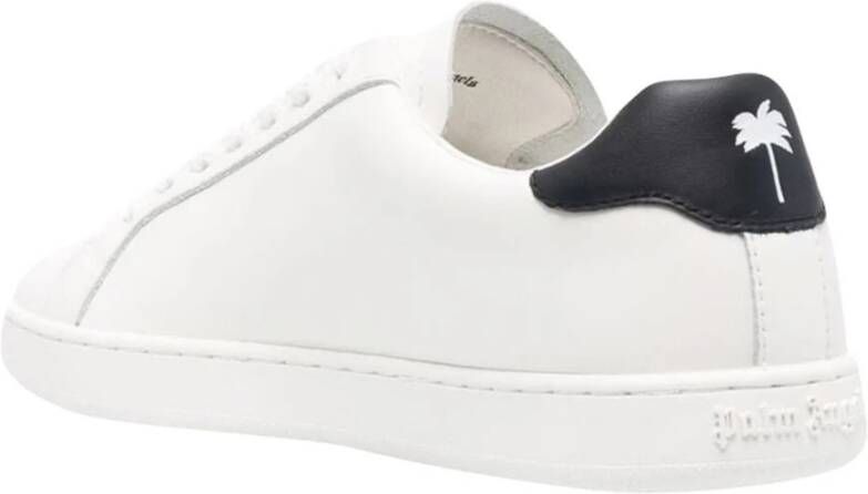 Palm Angels Leren Logo Sneakers White Dames