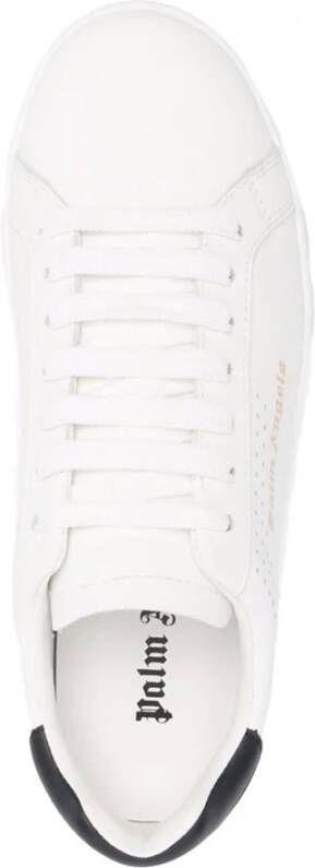 Palm Angels Leren Logo Sneakers White Dames