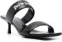 Palm Angels Zwarte Instap Sandalen met Dubbele Bandjes Black Dames - Thumbnail 4