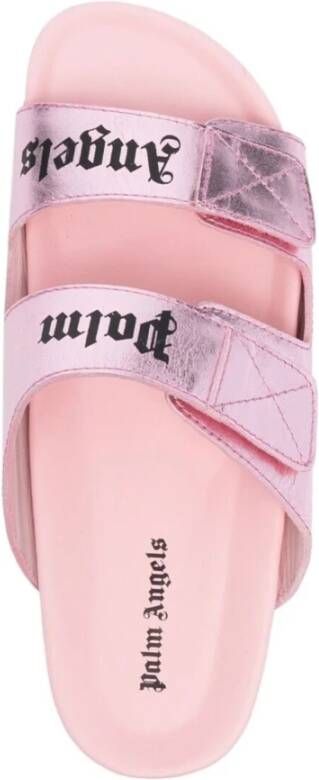 Palm Angels Logo Leren Sandalen