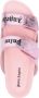 Palm Angels Roze Leren Sandalen met Klittenbandsluiting Pink Dames - Thumbnail 8