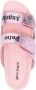 Palm Angels Logo Slip-On Leren Sandalen met Velcro - Thumbnail 2
