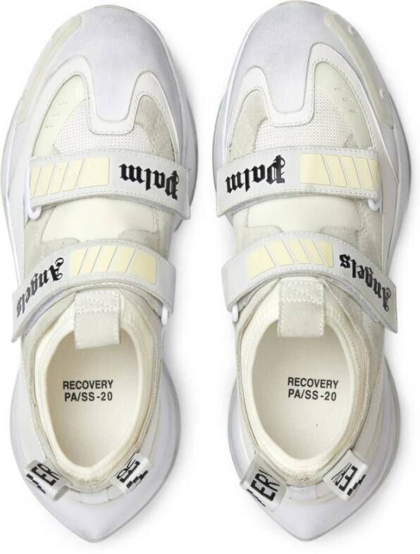 Palm Angels Logo Sneakers met Klittenbandsluiting White Heren