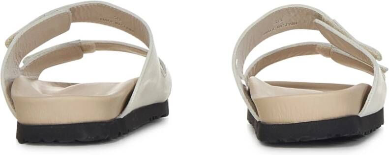 Palm Angels Luxe Beige Leren Sandalen Beige Dames