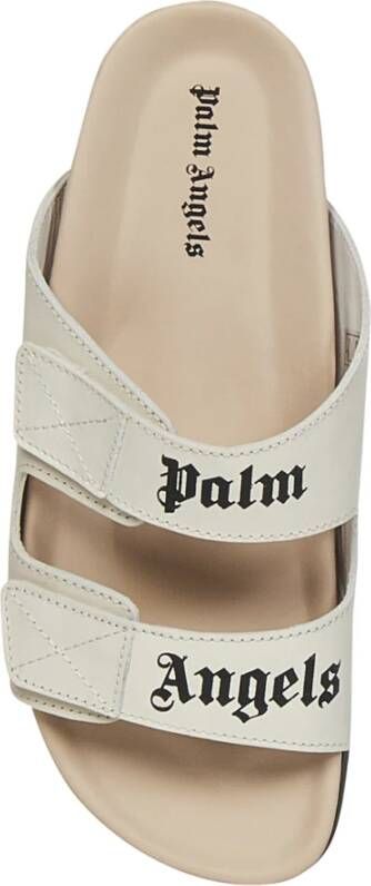 Palm Angels Luxe Beige Leren Sandalen Beige Dames