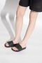 Palm Angels Zwarte Slides Sandalen met Relief Logo Black Dames - Thumbnail 2