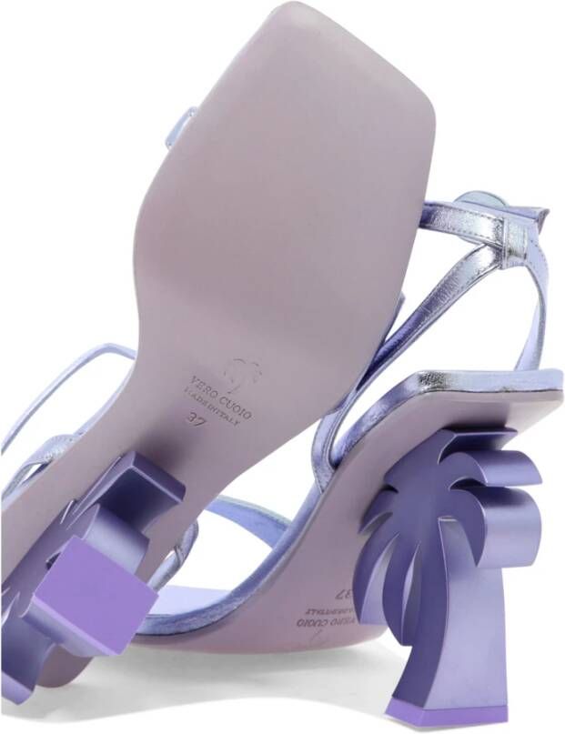 Palm Angels Paarse Sandalen voor Vrouwen