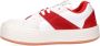 Palm Angels Rode Leren Sneakers Verhogen Stijl Multicolor Heren - Thumbnail 2