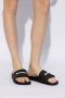 Palm Angels Slippers & Mules Dames Essential Logo Slider Zwart in zwart - Thumbnail 17