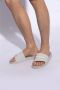 Palm Angels Grijze Logo Rubber Slipper Sandalen Gray - Thumbnail 2