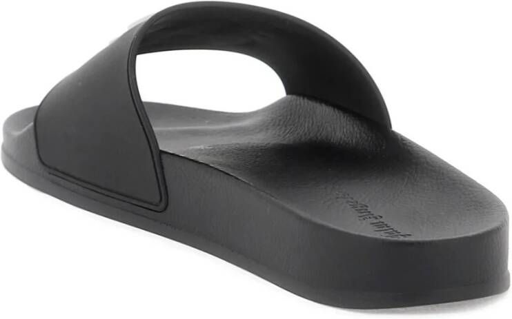 Palm Angels Zwarte Monogram Pool Slippers Black Heren - Foto 10