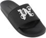 Palm Angels Zwarte Monogram Pool Slippers Black Heren - Thumbnail 12