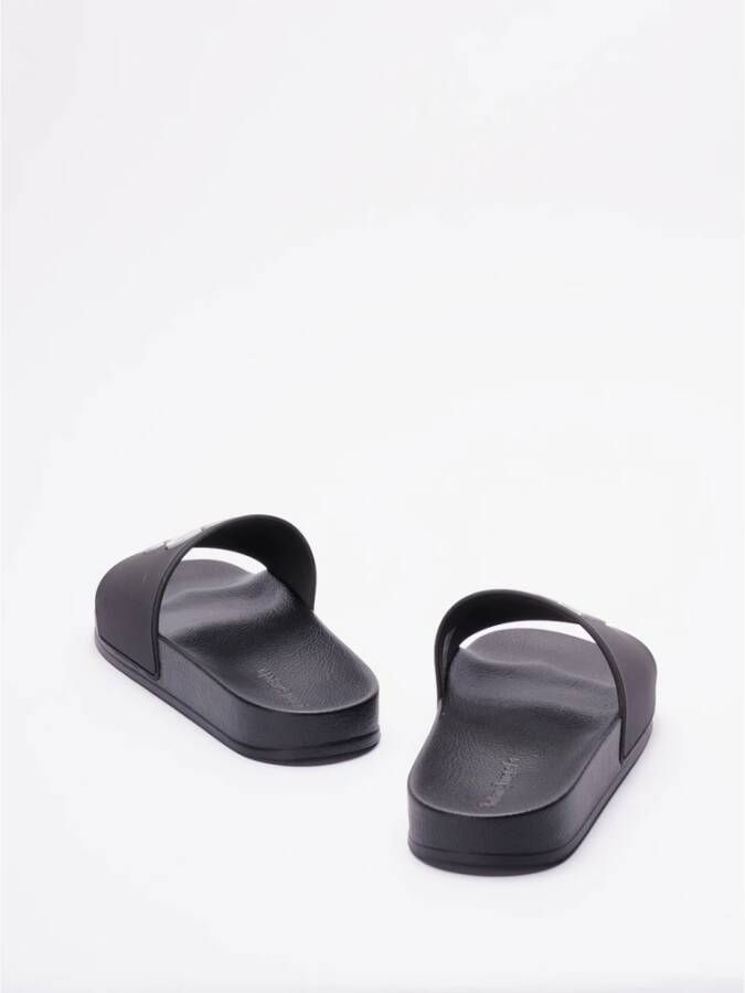 Palm Angels Zwarte Monogram Pool Slippers Black Heren - Foto 14