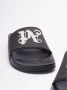 Palm Angels Zwarte Monogram Pool Slippers Black Heren - Thumbnail 15