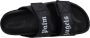 Palm Angels Zwarte Leren Sliders met Dubbele Touch Strap Black - Thumbnail 15
