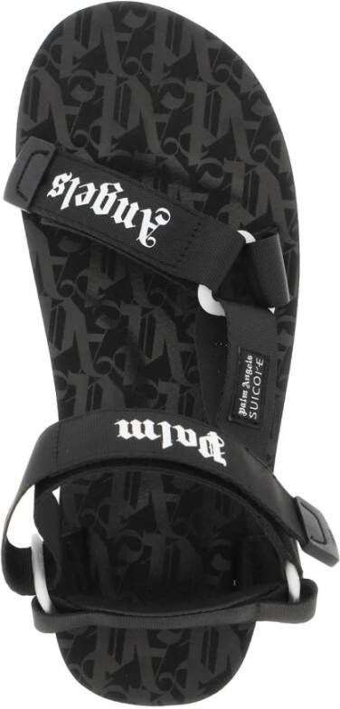 Palm Angels Zwarte Sneakers met Band en Logo Detail Black Dames - Foto 10