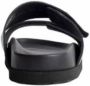 Palm Angels Zwarte Leren Sliders met Dubbele Touch Strap Black - Thumbnail 15