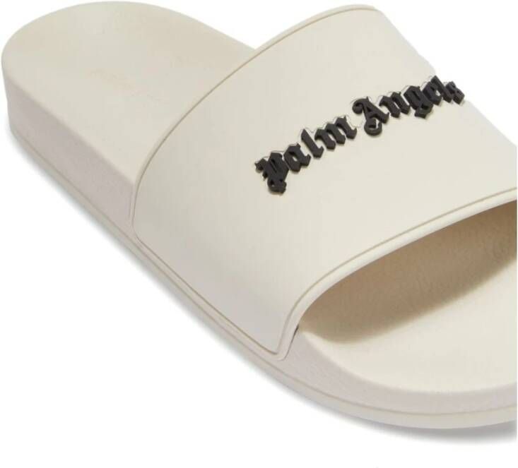 Palm Angels Slippers met logoprint Beige - Foto 9