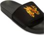 Palm Angels Zwarte Stoffen Slipper met Voorkant Logo - Thumbnail 8