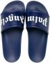 Palm Angels Blauwe Slippers voor Heren Blauw Heren - Thumbnail 4