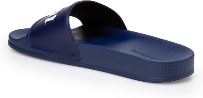 Palm Angels Blauwe Slippers voor Heren Blauw Heren