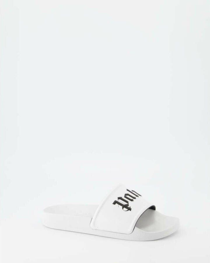 Palm Angels Slippers met logoprint Wit - Foto 4