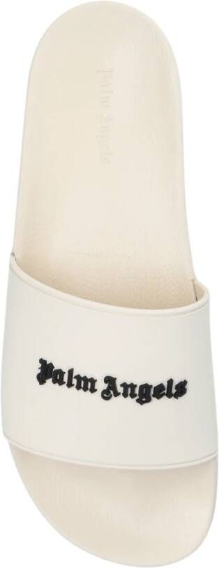 Palm Angels Slippers met logoprint Beige - Foto 6