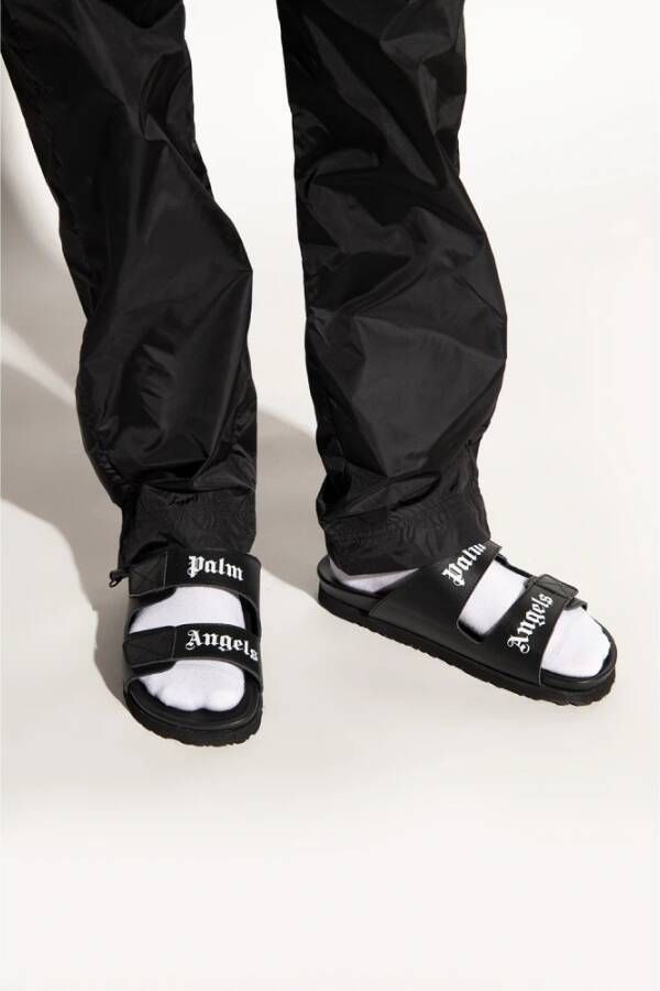 Palm Angels Slippers met logoprint Zwart - Foto 5